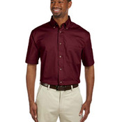 Men's Easy Blend™ Short-Sleeve Twill Shirt with Stain-Release