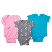 Infant Baby Rib Lap-Shoulder Long-Sleeve Bodysuit