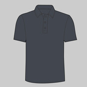 Adult Fusion Three Button Polyester Polo Shirt