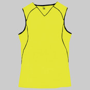 B-Core Ladies "Curve" Contrast Piping Athletic Jersey
