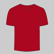 LA T Adult Fine Jersey V-Neck T-Shirt