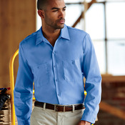 Adult Long-Sleeve Industrial Poplin Work Shirt