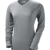 NDurance Ladies' Athletic Long-Sleeve V-Neck T-Shirt