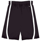 Youth B-Slam Reversible 6" Short With Contrast Side Panel Trim.