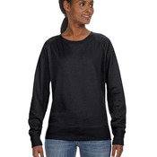 LA T Ladies Lightweight French Terry Slouchy Pullover