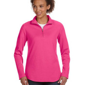 LA T Ladies Lightweight French Terry ¼ Zip Pullover