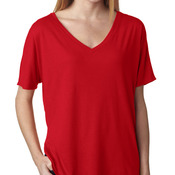 +CANVAS Ladies' Slouchy V-Neck Tee