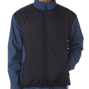 UltraClub Adult Soft Shell Jacket with Quilted Front & Back